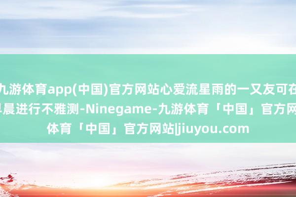 九游体育app(中国)官方网站心爱流星雨的一又友可在3昼夜晚至4日早晨进行不雅测-Ninegame-九游体育「中国」官方网站|jiuyou.com