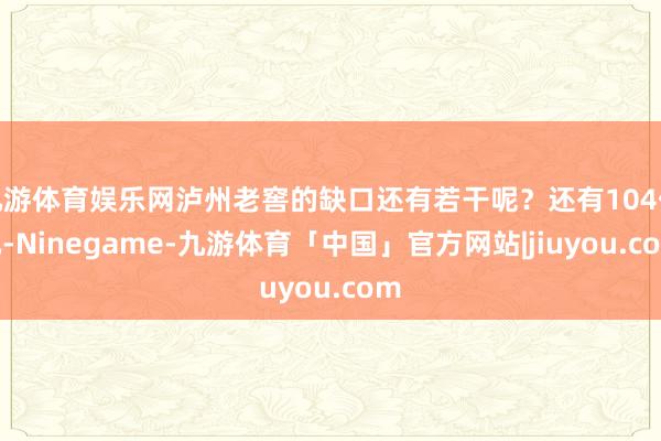 九游体育娱乐网泸州老窖的缺口还有若干呢？还有104亿元-Ninegame-九游体育「中国」官方网站|jiuyou.com